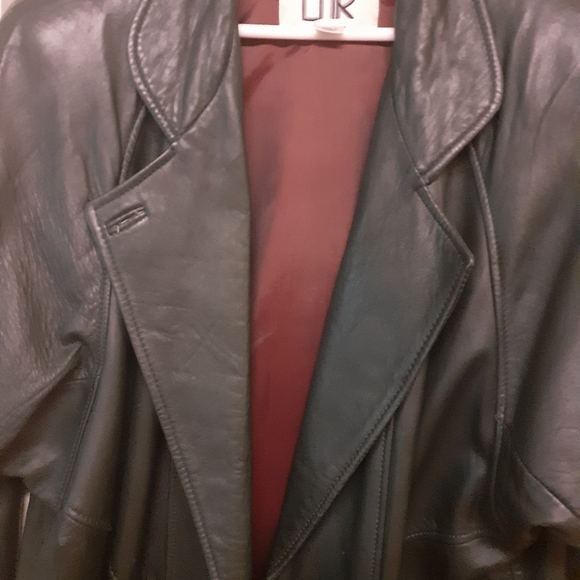 Vintage leather Coat - Picture 6 of 8